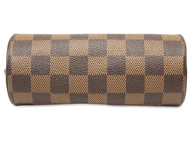 Louis Vuitton Brown Damier Ebene Papillon Pochette Marrone - vista 3