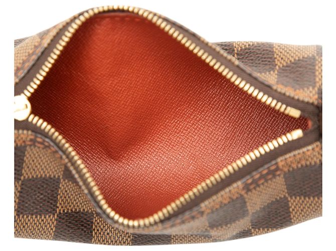 Louis Vuitton Brown Damier Ebene Papillon Pochette Marrone - vista 4