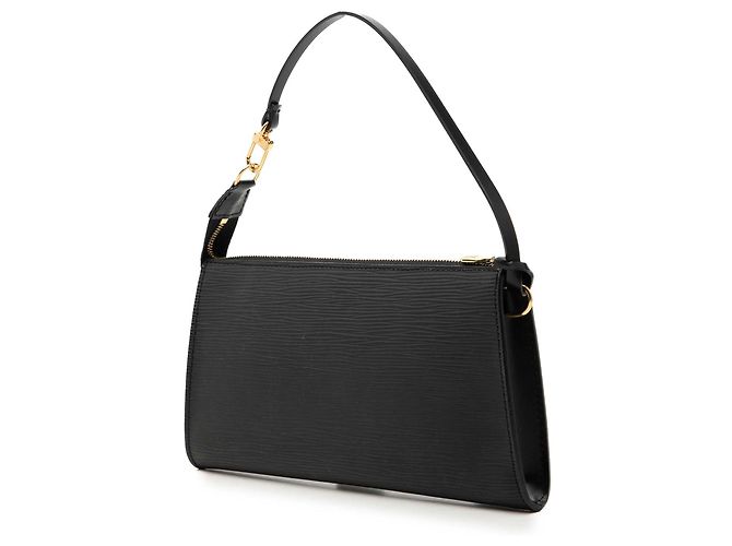 Louis Vuitton Black Epi Pochette Accessoires Schwarz - Ansicht 2