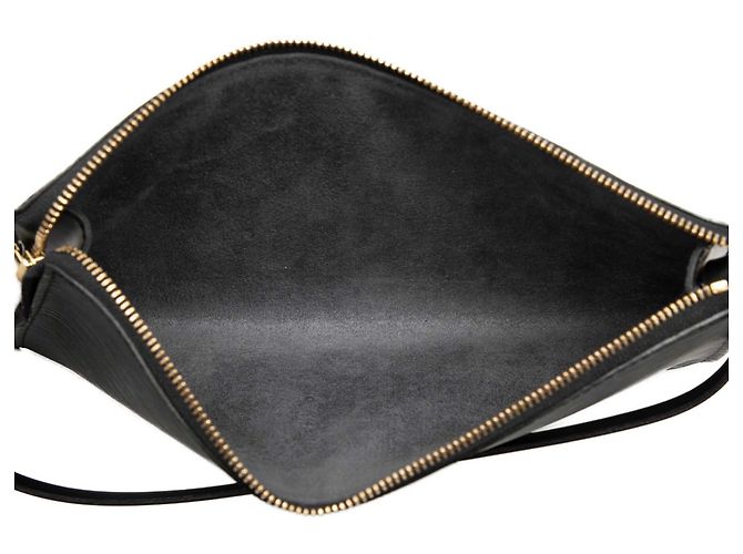 Louis Vuitton Black Epi Pochette Accessoires Schwarz - Ansicht 4