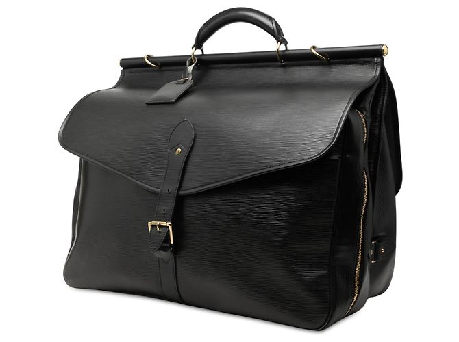 Borsa Louis Vuitton Black Epi Sac Chasse Hunting Bag Nero - vista 2