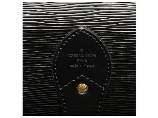 Borsa Louis Vuitton Black Epi Sac Chasse Hunting Bag Nero - vista 5