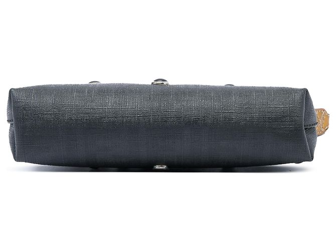 Pochette Fendi Spalmati con catena e borchie nera Nero - vista 3