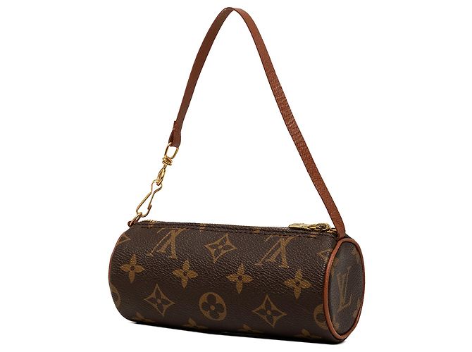 Louis Vuitton Brown Monogram Papillon Pochette Castaño - vista 2
