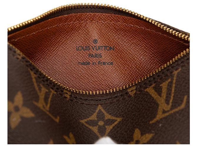 Louis Vuitton Brown Monogram Papillon Pochette Castaño - vista 5