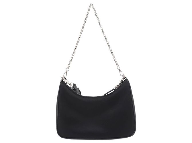 Re-Edition Borsa Prada Black Tessuto Re Edition 2005 Satchel Nero - vista 2