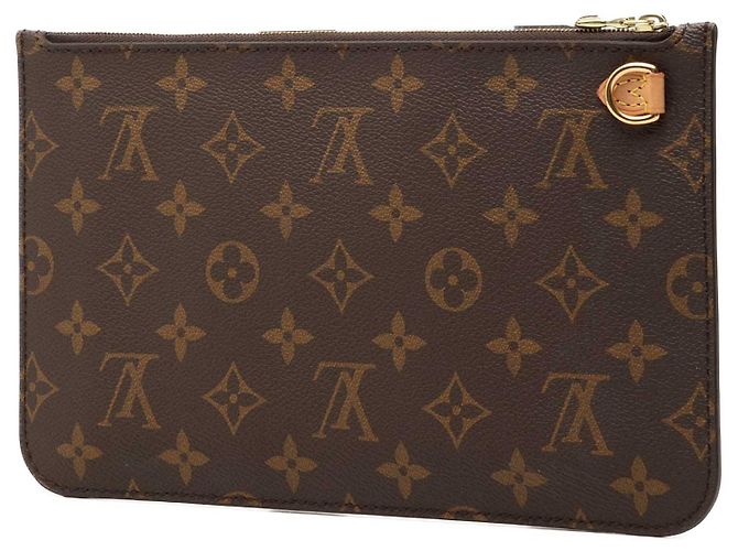 Louis Vuitton Brown Monogram Neverfull MM Pouch Braun - Ansicht 2