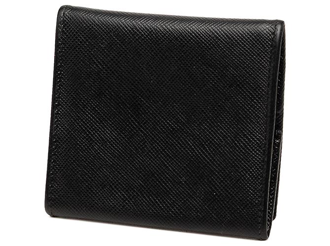 Monedero Prada de piel Saffiano negro - vista 2