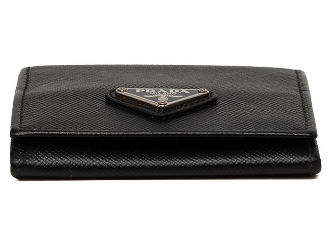 Monedero Prada de piel Saffiano negro - vista 3