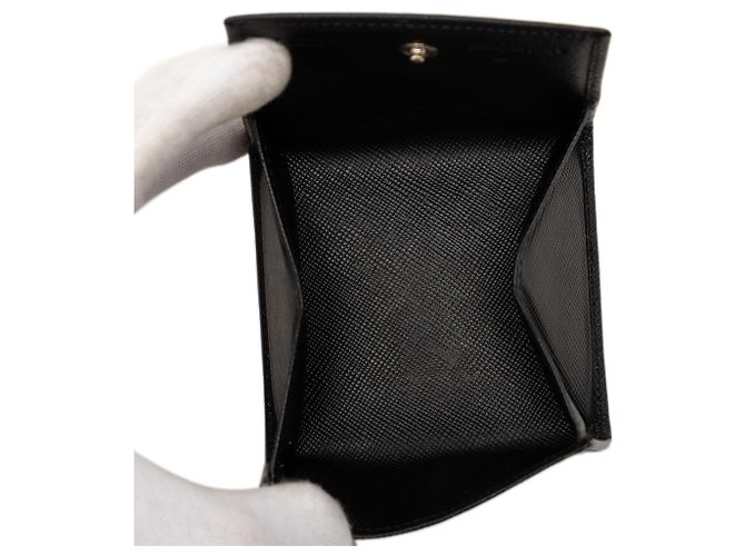 Monedero Prada de piel Saffiano negro - vista 4