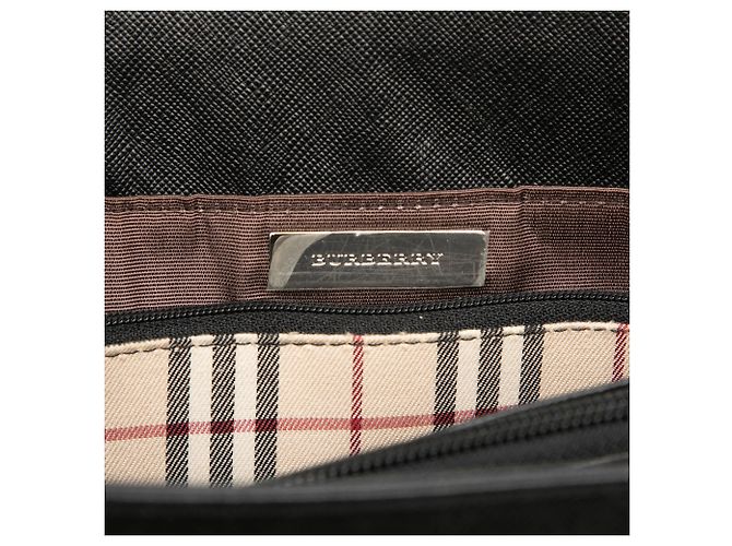 Borsa Tote Burberry in pelle nera Nero - vista 5