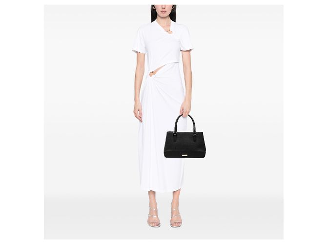 Borsa Tote Burberry in pelle nera Nero - vista 6
