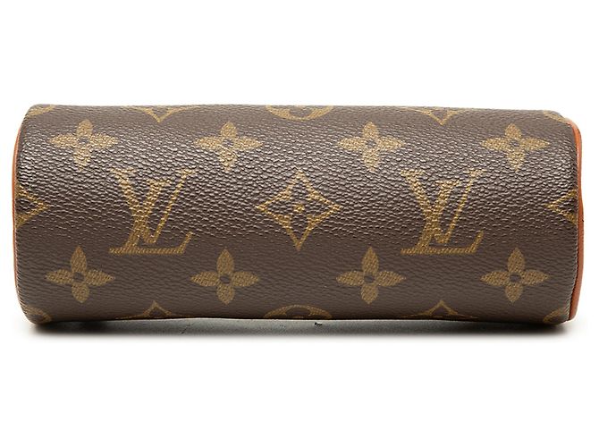 Louis Vuitton Brown Monogram Papillon Pochette Marrom - vista 3