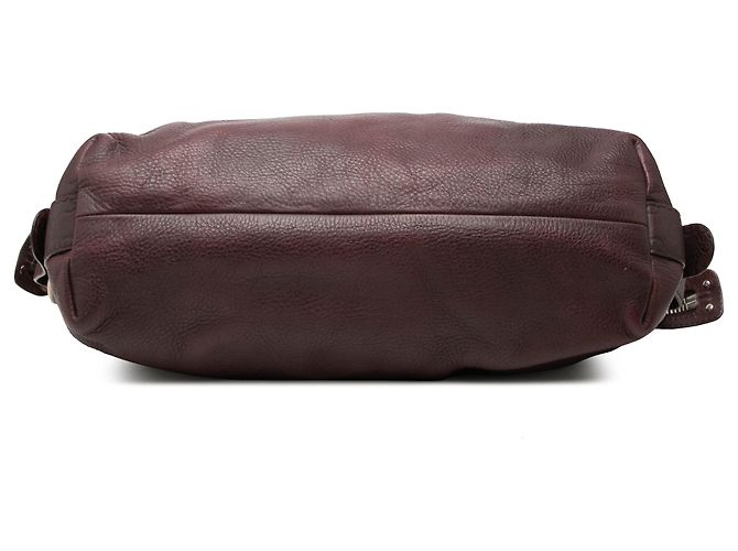Gucci Bamboo Bar Tote aus Leder in Rot, Größe Medium Bordeaux - Ansicht 3