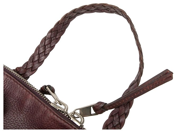 Gucci Bamboo Bar Tote aus Leder in Rot, Größe Medium Bordeaux - Ansicht 7
