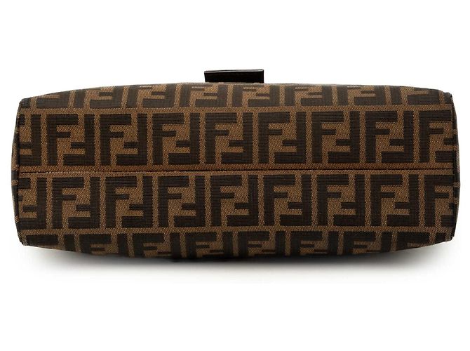 Fendi Brown Zucca Canvas Schultertasche Braun - Ansicht 3
