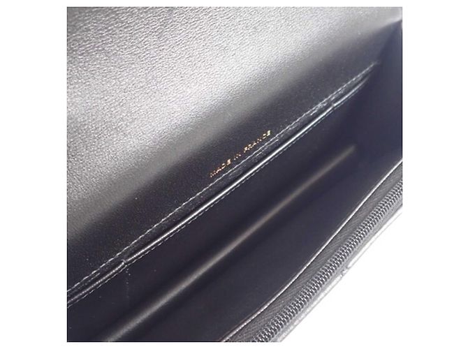 Portacellulare Chanel Black CC Quilted Lambskin con manico superiore e catena Nero - vista 7