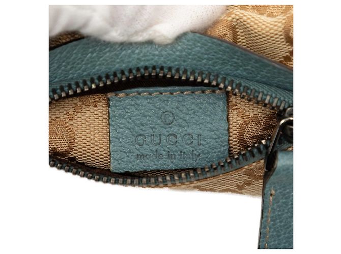 Borsa cintura Gucci Beige GG Canvas Web con doppia tasca - vista 5