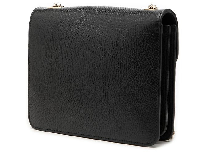 Gucci Borsa a tracolla Interlocking G in pelle di vitello Dollar Small nera Nero - vista 2