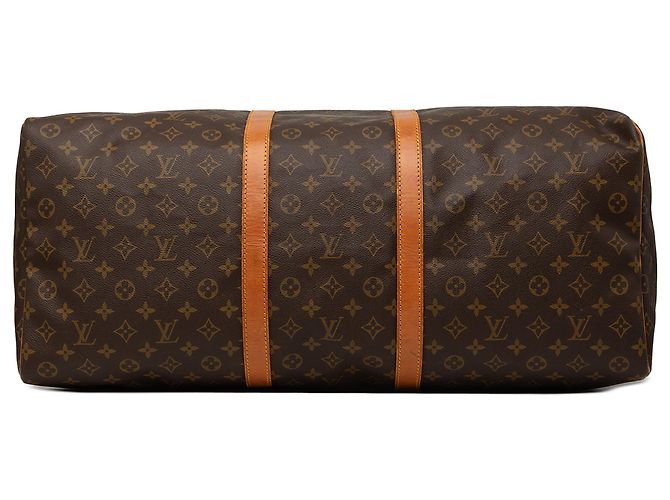 Louis Vuitton Brown Monogram Keepall 60 Marrom - vista 3