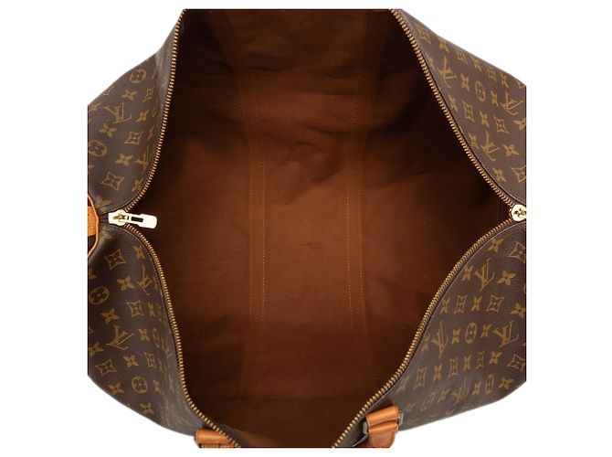 Louis Vuitton Brown Monogram Keepall 60 Marrom - vista 4