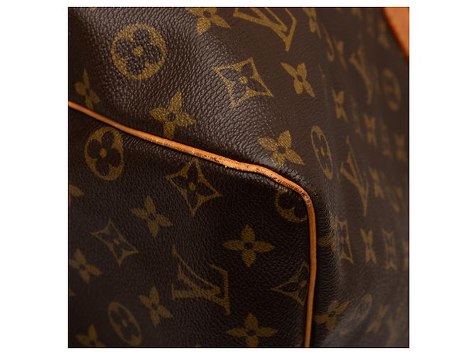 Louis Vuitton Brown Monogram Keepall 60 Marrom - vista 6