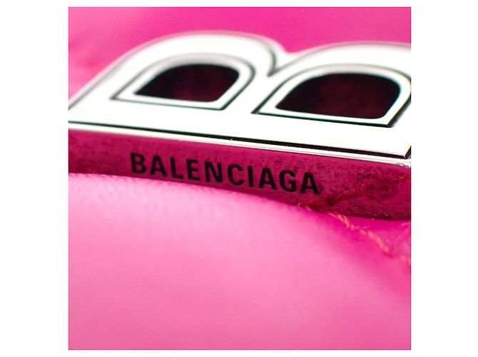 Borsa Balenciaga Pink Quilted Nappa Touch B Camera Bag XS Rosa - vista 7