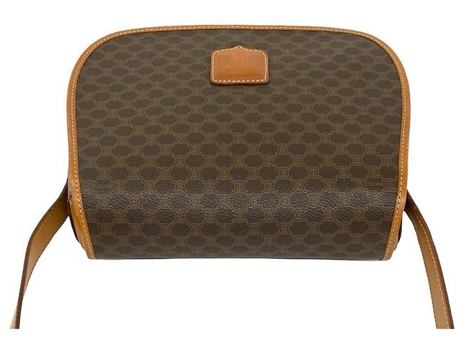 Céline Celine Brown Macadam Coated Canvas Crossbody Bag Braun - Ansicht 3