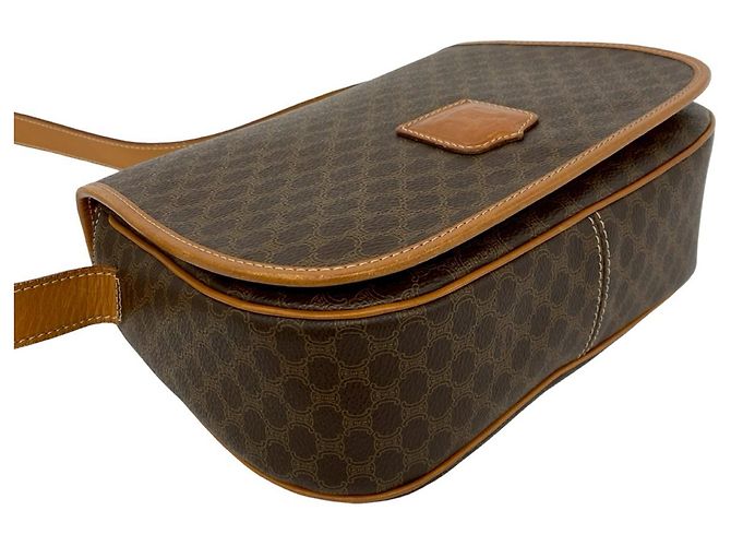 Céline Celine Brown Macadam Coated Canvas Crossbody Bag Braun - Ansicht 4