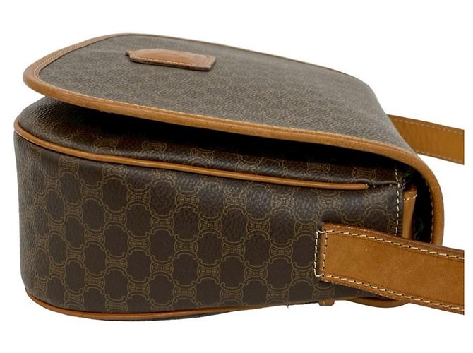 Céline Celine Brown Macadam Coated Canvas Crossbody Bag Braun - Ansicht 6