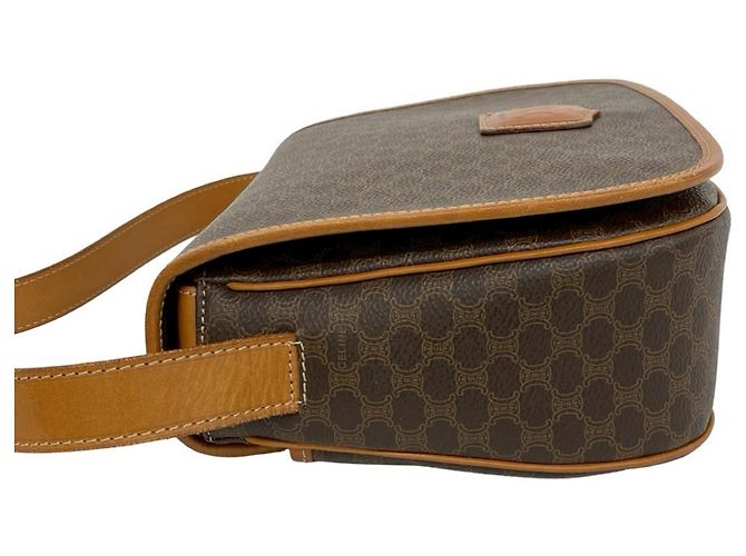 Céline Celine Brown Macadam Coated Canvas Crossbody Bag Braun - Ansicht 7