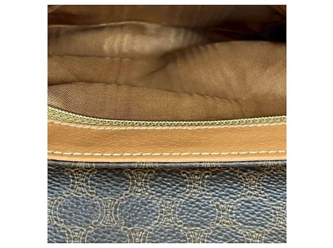 Céline Celine Brown Macadam Coated Canvas Crossbody Bag Braun - Ansicht 8