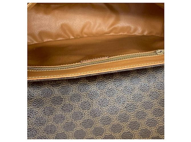 Céline Celine Brown Macadam Coated Canvas Crossbody Bag Braun - Ansicht 9