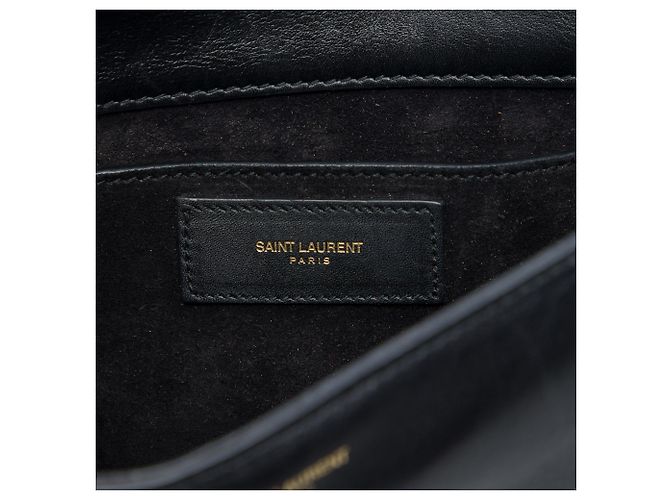 Autre Marque Borsa a tracolla Babylone con patta in pelle di agnello matelassé nera Small Saint Laurent Nero - vista 5
