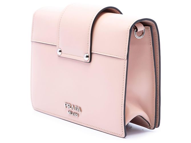 Prada Pink City Calf Plex Ribbon Crossbody Rosa - vista 2