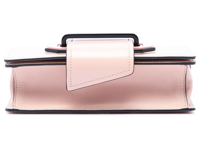 Prada Pink City Calf Plex Ribbon Crossbody Rosa - vista 3