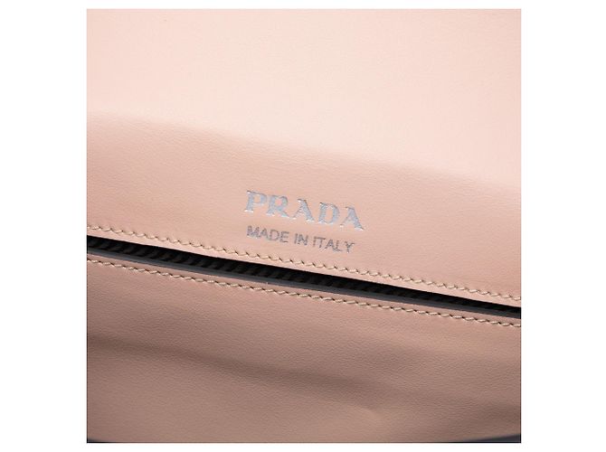 Prada Pink City Calf Plex Ribbon Crossbody Rosa - vista 5