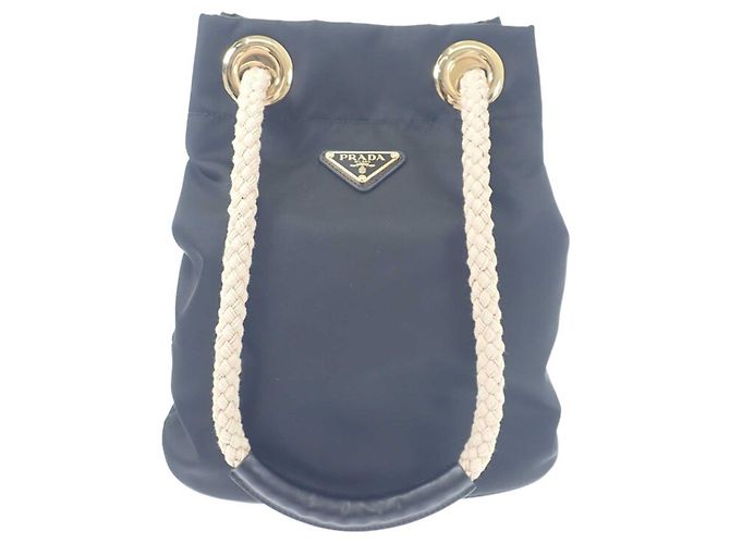 Prada Bolso Bucket Mariner Small en Re-Nylon Azul Azul marino - vista 2