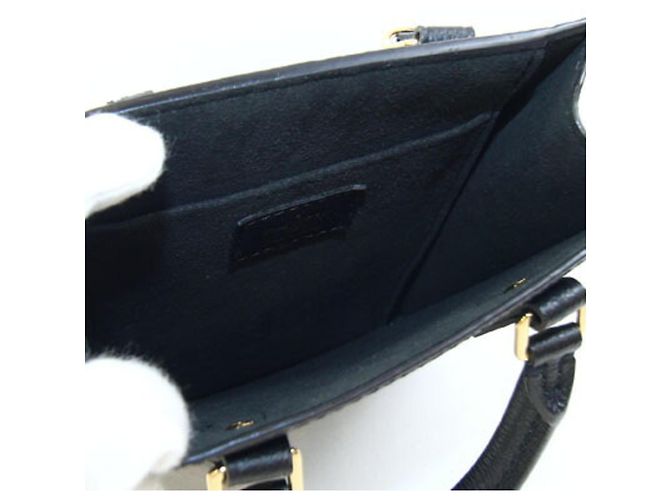 Louis Vuitton Monogram Empreinte Petite Sac Plat Handtasche Schwarz Monogramm - Ansicht 3