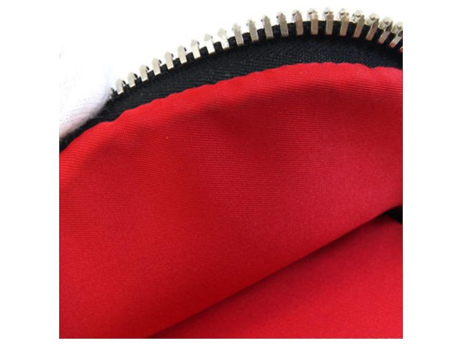 Prada Bicolor Pochette Schultertasche Schwarz Rot - Ansicht 6