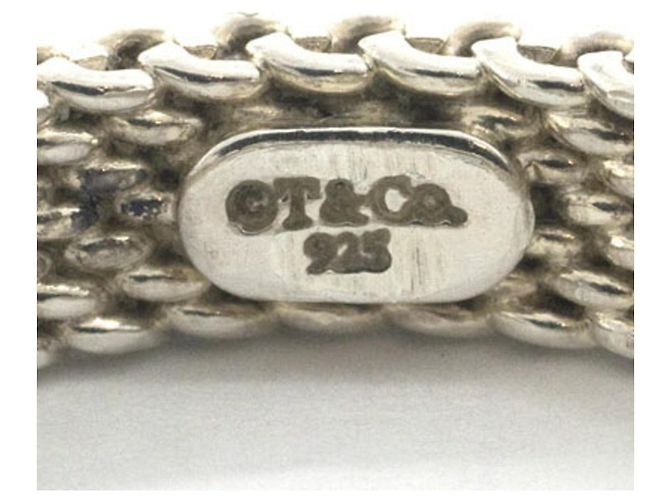 Autre Marque Anello Tiffany & Co. Somerset in argento sterling con 3 diamanti - vista 3