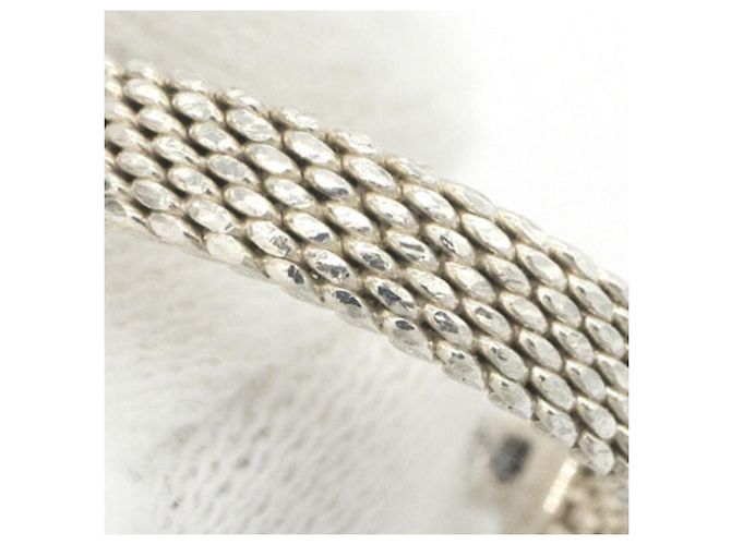 Autre Marque Anello Tiffany & Co. Somerset in argento sterling con 3 diamanti - vista 5
