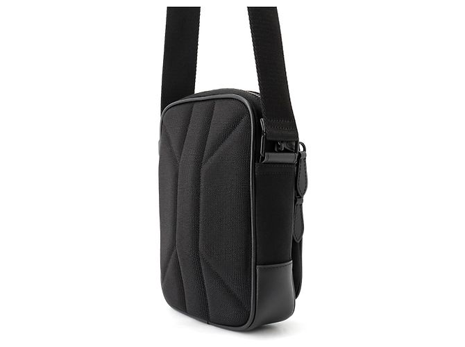 Borsa a tracolla Burberry Nova Check in tela mesh e pelle Nero Multicolore - vista 2