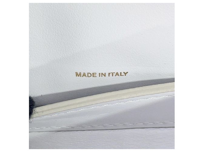 Portafoglio a catena/spalla in pelle grigio chiaro Burberry - vista 15