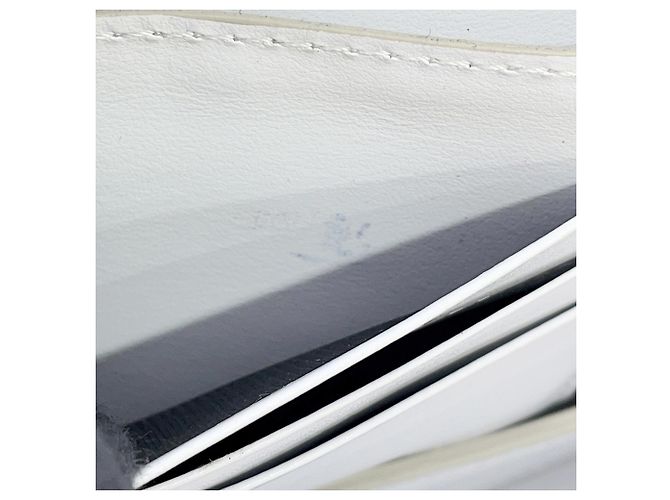 Portafoglio a catena/spalla in pelle grigio chiaro Burberry - vista 6