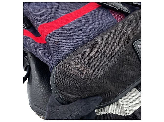 Zaino e borsa Burberry in tela Nero Multicolore - vista 11