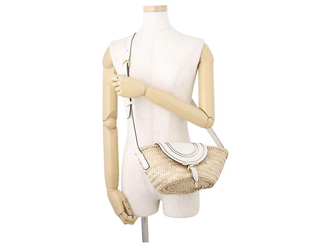Borsa a secchiello Chloé Marcie Small Bianco - vista 4