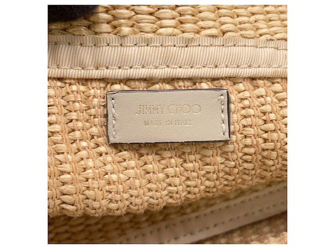 Jimmy Choo Raffia-Shopper in Beige - Ansicht 15