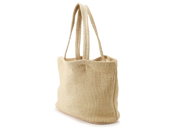 Jimmy Choo Raffia-Shopper in Beige - Ansicht 2
