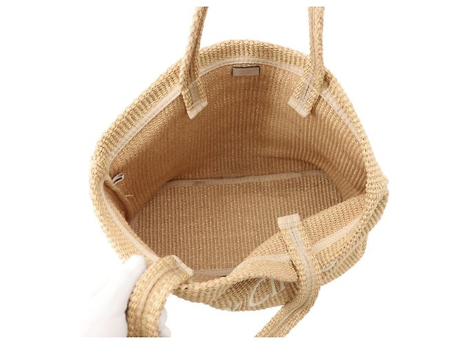 Jimmy Choo Raffia-Shopper in Beige - Ansicht 5